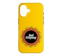 Custodia per iPhone 16 Ufficiale Bad Company Band Circle 1977 1979 LIVE