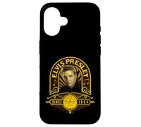 Custodia per iPhone 16 Ufficiale Elvis Presley Portrait Talent The King Sun Records