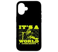 Custodia per iPhone 16 Ufficiale James Brown Its a mans world Soul Music