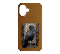 Custodia per iPhone 16 Ufficiale Spiral Raven Wise Gothic Fantasy