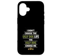Custodia per iPhone 16 Ugly Dog Lover Rescue Cucciolo Imperfetto Divertente Cagnolino Bastardo