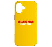 Custodia per iPhone 16 Ultime notizie Non mi interessa l'umorismo sarcastico