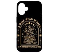 Custodia per iPhone 16 Una donna ben letta è una creatura pericolosa bandita amante dei libri