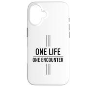 Custodia per iPhone 16 Una Vita Uno Incontro Concetto Giapponese Messag