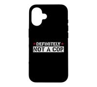 Custodia per iPhone 16 Undercover Police Costume Definitely Not A Cop His Her