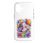 Custodia per iPhone 16 Unicorno per ragazze Dot Day Make Your Mark Art Teacher Kids School