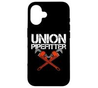 Custodia per iPhone 16 Union Pipefitter idraulico Viaggio Steamfitter