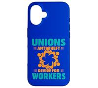Custodia per iPhone 16 Union Strong Design - Dispositivo antifurto per i lavoratori dei sindacati