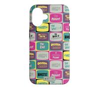 Custodia per iPhone 16 Universal Monsters Retro Horror Titles All Over Print