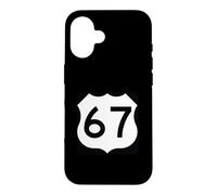 Custodia per iPhone 16 US Route 67 segno