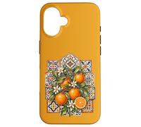 Custodia per iPhone 16 Valencia Arance Spagna Andalusa Piastrelle Costa