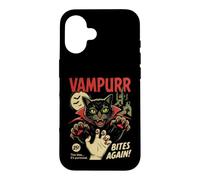 Custodia per iPhone 16 Vampurr Bites Again Spooky Cat Vampiro Halloween Ghoul