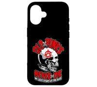 Custodia per iPhone 16 Vecchi punk non muoiono mai punk rock musica mohawk teschio
