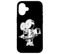 Custodia per iPhone 16 Vecchia macchina fotografica per un operatore della macchina fotografica e cameraman