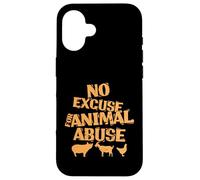Custodia per iPhone 16 Vegano "Nessuna scusa per gli abusi sugli animali"