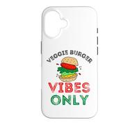 Custodia per iPhone 16 Veggie Burger Vibes Solo Divertente BBQ Cookout Cucina Vegetariana