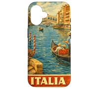 Custodia per iPhone 16 Venezia Italia Viaggi Vintage Venezia Canal Gondola Art