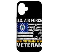 Custodia per iPhone 16 Veterano del Vietnam dell'aeronautica americana
