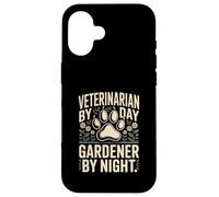 Custodia per iPhone 16 Veterinario Di Giorno Giardiniere Di Notte Flore