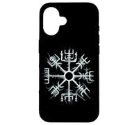 Custodia per iPhone 16 Vichingo Vegvisir Walhalla rune bussola nordica