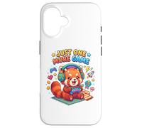 Custodia per iPhone 16 Video Gaming Just one more Game Gaming Red Panda