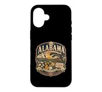 Custodia per iPhone 16 Vintage Alabama Sweet Southern Roots Music