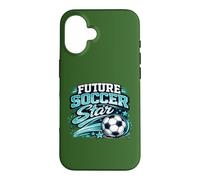 Custodia per iPhone 16 Vintage Futuro Calcio Star Retro Gioventù Gioca Giornata Gioco