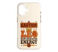 Custodia per iPhone 16 Vintage Leo Zodiac «Protagonista Energy» Boho Sun