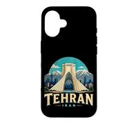 Custodia per iPhone 16 Vintage Teheran Iran Viaggio Souvenir Landmark Gift