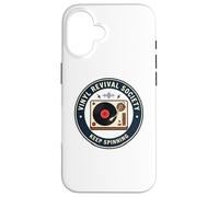 Custodia per iPhone 16 Vinyl Revival Society Giradischi Musica Giradischi