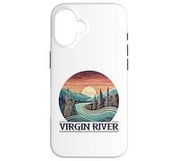 Custodia per iPhone 16 Virgin River T-Shirt Retro Minimalist River Virgin