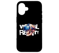 Custodia per iPhone 16 Virtual Reality Skull VR Gamer Futuristic Art