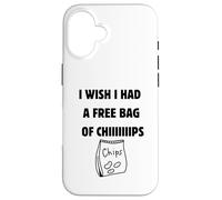 Custodia per iPhone 16 Vorrei avere un sacchetto di patatine gratis - divertente, meme gergale per bambini