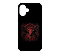 Custodia per iPhone 16 Walhalla Corvo Corvi Odins Miti nordici vichinghi