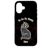 Custodia per iPhone 16 We Are The Weirdos Mister Black Cat Pentagram Witchcraft
