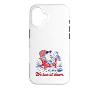 Custodia per iPhone 16 We Run At Dawn Frog Divertente