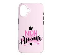 Custodia per iPhone 16 Wear Mon Amour Cool French Expression Citazioni Graphic Designs