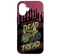 Custodia per iPhone 16 Where the Dead Tread Zombie Off-Road Monster Truck
