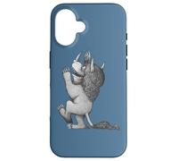Custodia per iPhone 16 Where the Wild Things Are Drawn Tri-Horned Monster