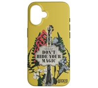 Custodia per iPhone 16 Wicked Don’t Hide Your Magic Floral Broom
