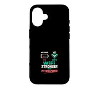 Custodia per iPhone 16 WiFi Piu Forte Della Mia Volonta Humor Tech