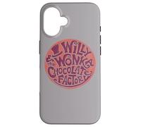 Custodia per iPhone 16 Willy Wonka and the Chocolate Factory Circle Logo