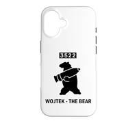 Custodia per iPhone 16 Wojtek, emblema militare con conchiglia di artiglieria
