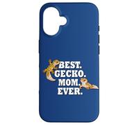 Custodia per iPhone 16 Womens Girls Reptile Best Mom Leopard Gecko Lover