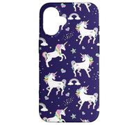 Custodia per iPhone 16 Womens Kids Girls Pretty Unicorn Pattern