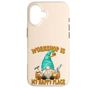 Custodia per iPhone 16 Woodworker Funny Saying Woodworking Gnome For Carpenters