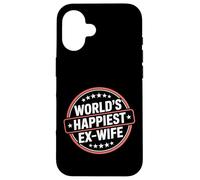 Custodia per iPhone 16 World's Happiest Ex Wife -