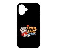 Custodia per iPhone 16 Wound Care Crew Leopard Nursing Ferita Ostomia Infermiera WCN RN
