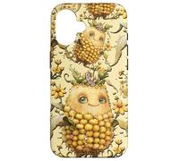 Custodia per iPhone 16 Yellow Corn On The Cob Decor For Girls And Farmer Whimsical