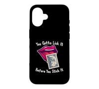 Custodia per iPhone 16 You Gotta Lick It Before You Stick It Funny Adult Joke